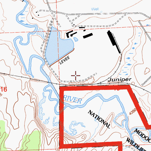 Topographic Map of Pickering Lumber 111 Dam, CA