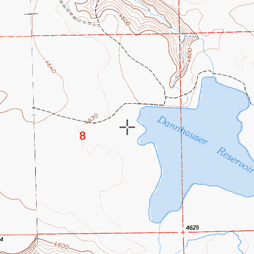 Topographic Map of Dannhauser 161 Dam, CA