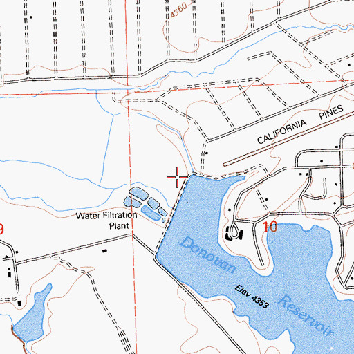 Topographic Map of Donovan 179 Dam, CA