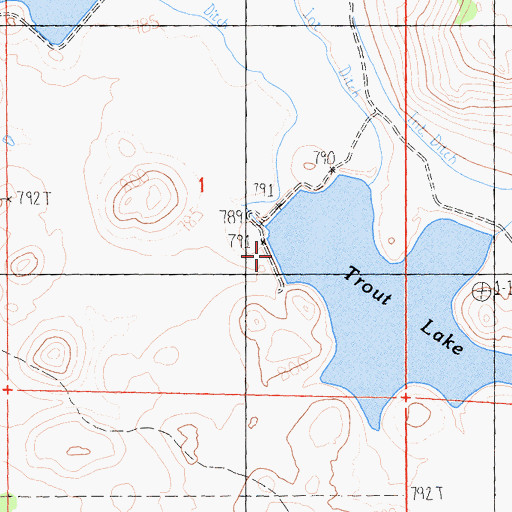 Topographic Map of Earl B Fiock Number 3 2180-002 Dam, CA