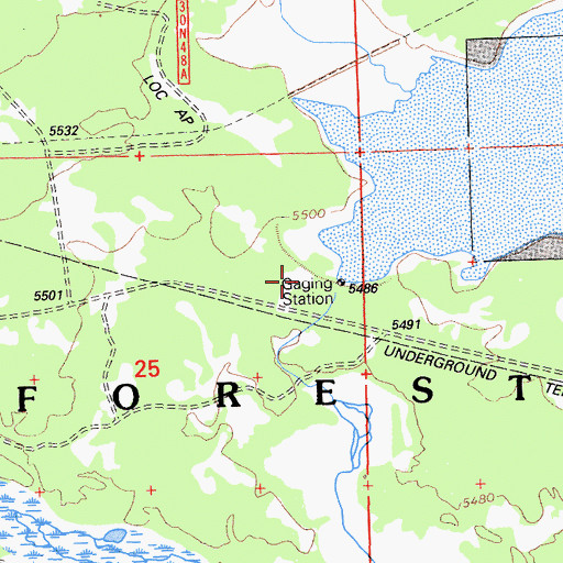 Topographic Map of Hog Flat 236 Dam, CA
