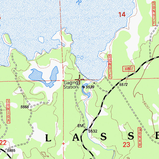 Topographic Map of McCoy Flat 236-003 Dam, CA