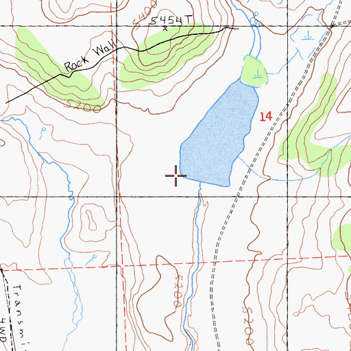 Topographic Map of Coon Camp 249 Dam, CA