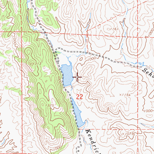 Topographic Map of Rye 265-002 Dam, CA