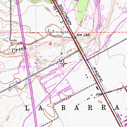 Topographic Map of South Log Pond 268 Dam, CA