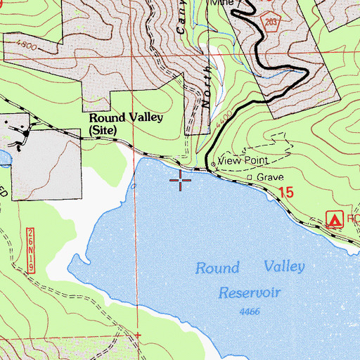 Topographic Map of Bidwell Lake 273 Dam, CA