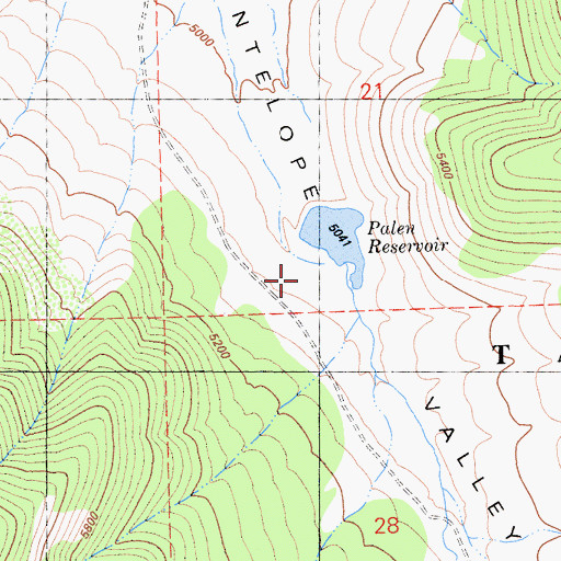 Topographic Map of Palen 290 Dam, CA