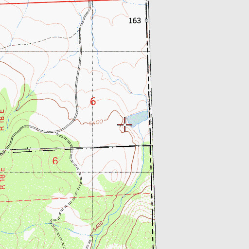 Topographic Map of Aldabe 291 Dam, CA