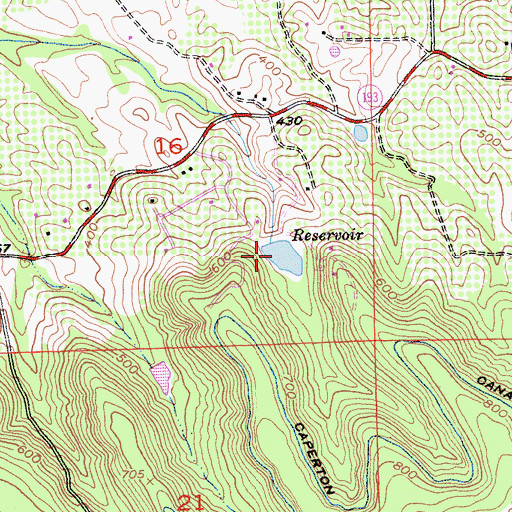 Topographic Map of Columbian 321 Dam, CA