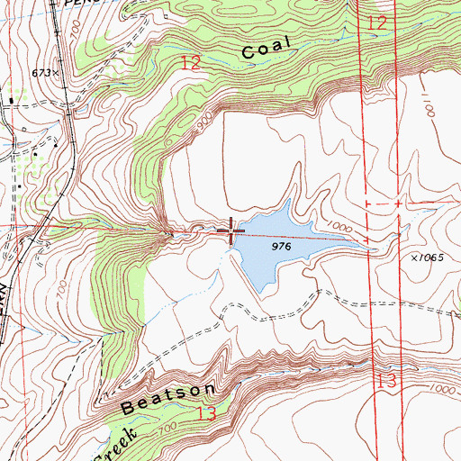 Topographic Map of A L Chaffin 346 Dam, CA