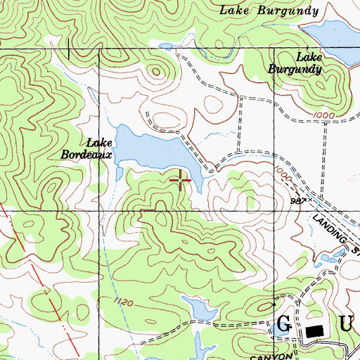 Topographic Map of Foley Number 1 392-003 Dam, CA