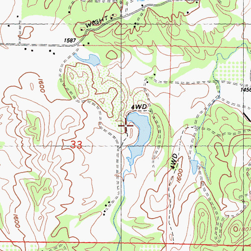 Topographic Map of Allen 394 Dam, CA
