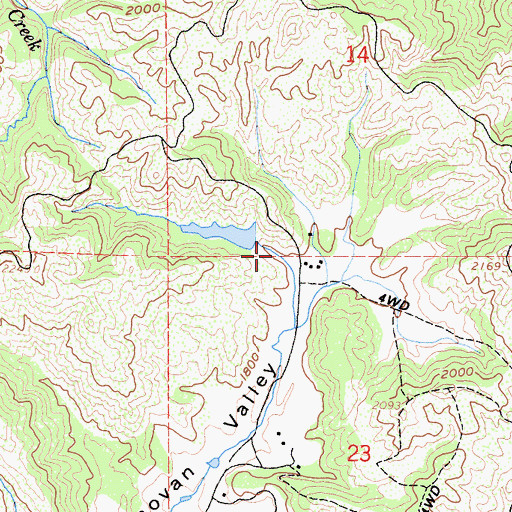 Topographic Map of Graham 395 Dam, CA
