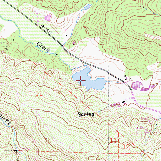 Topographic Map of Catacoula 411 Dam, CA