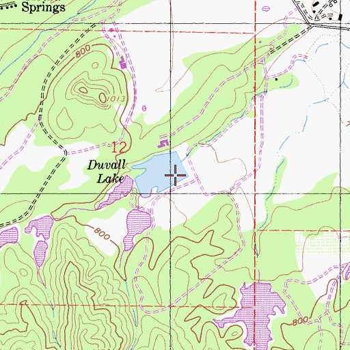 Topographic Map of Duvall 414 Dam, CA