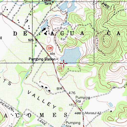 Topographic Map of Towibalyla 424 Dam, CA