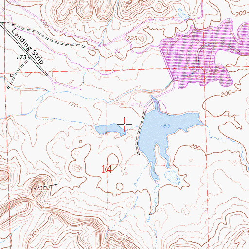Topographic Map of Van Vleck 456 Dam, CA