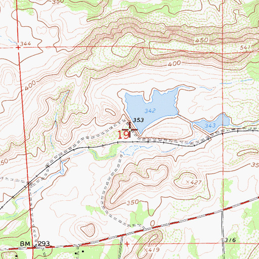 Topographic Map of Ferrario 506 Dam, CA