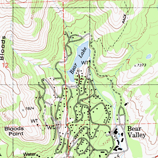 Topographic Map of Reba 519 Dam, CA