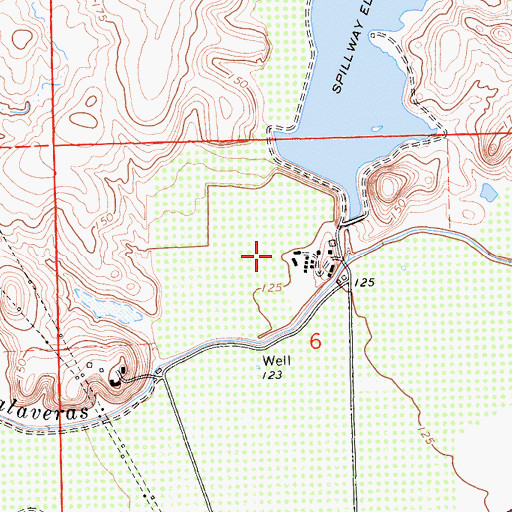 Topographic Map of Davis Number 2 572-002 Dam, CA