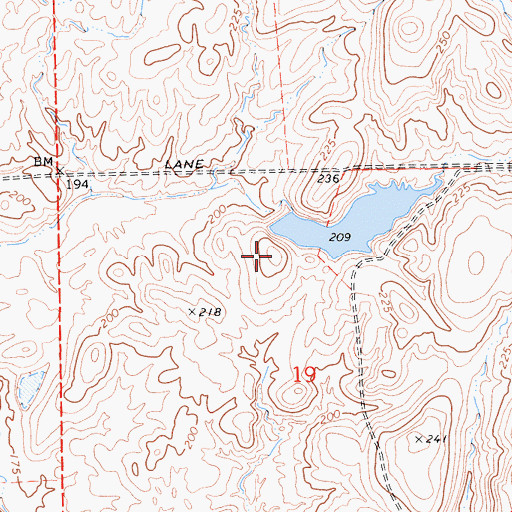 Topographic Map of Foothill Ranch 573 Dam, CA