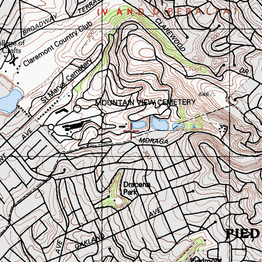 Topographic Map of Upper Edwards 591 Dam, CA