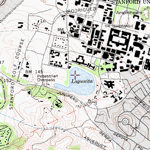 Topographic Map of Lagunita 614-003 Dam, CA