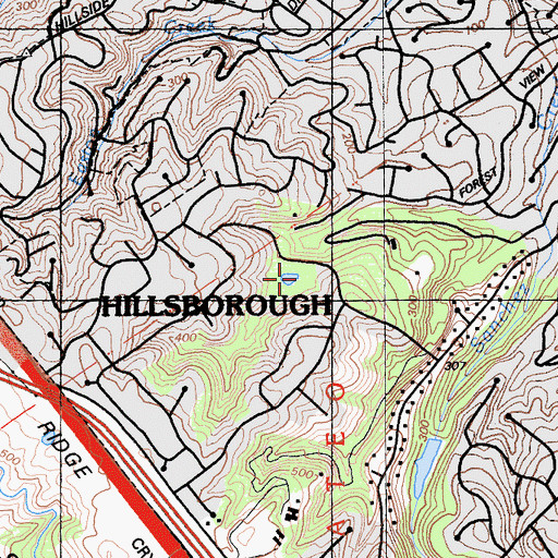 Topographic Map of Burlingame 2014-002 Dam, CA