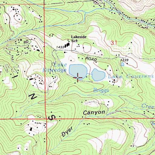 Topographic Map of Upper Howell 622-003 Dam, CA