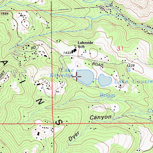 Topographic Map of Howell Reservoir, CA