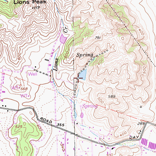 Topographic Map of Selvage Number 2 625 Dam, CA