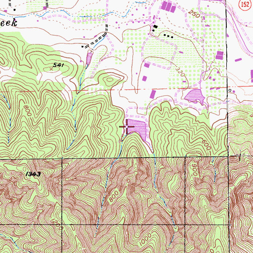 Topographic Map of Sprig Lake, CA