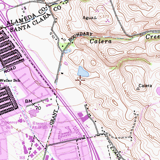 Topographic Map of Higuera 629 Dam, CA