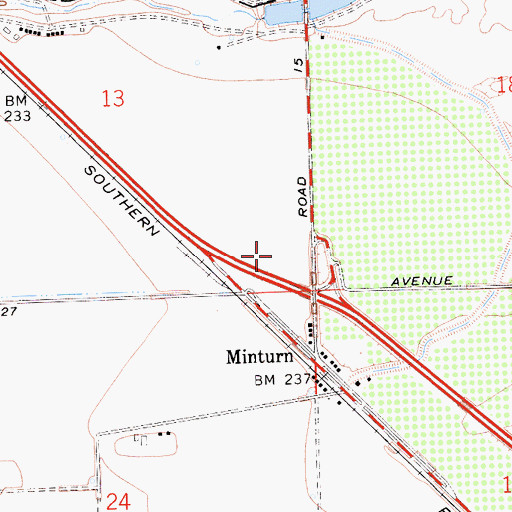 Topographic Map of Sierra Vista 681 Dam, CA