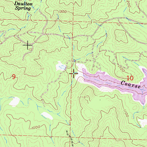 Topographic Map of Black Hawk 687 Dam, CA