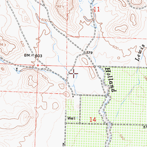 Topographic Map of Giffen Reservoir 699 Dam, CA