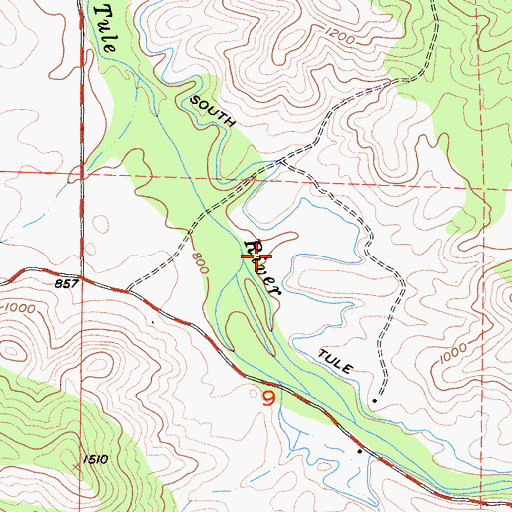 Topographic Map of Larson 712 Dam, CA