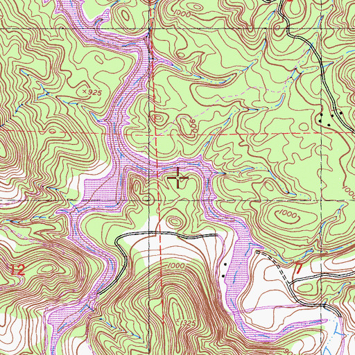 Topographic Map of Las Tablas Creek 742 Dam, CA