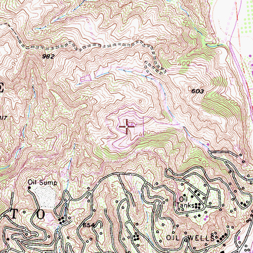 Topographic Map of Taylor Number 2 763-003 Dam, CA