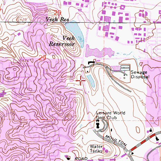 Topographic Map of Rossmoor Number 1 799 Dam, CA