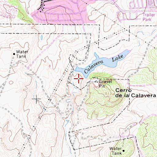 Topographic Map of Calavera 847 Dam, CA