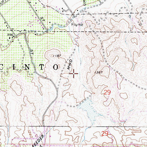 Topographic Map of Harrison Street 1003-002 Dam, CA