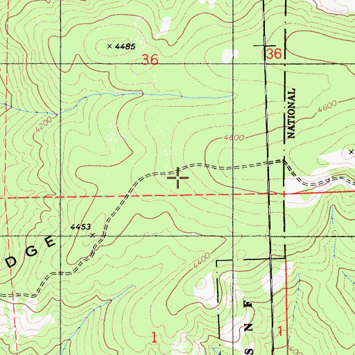 Topographic Map of West Point Reg 1024-002 Dam, CA