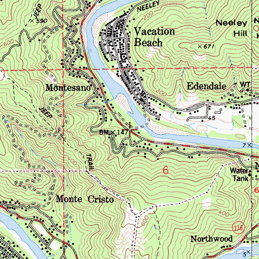 Topographic Map of Russian River Number 1 1026 Dam, CA