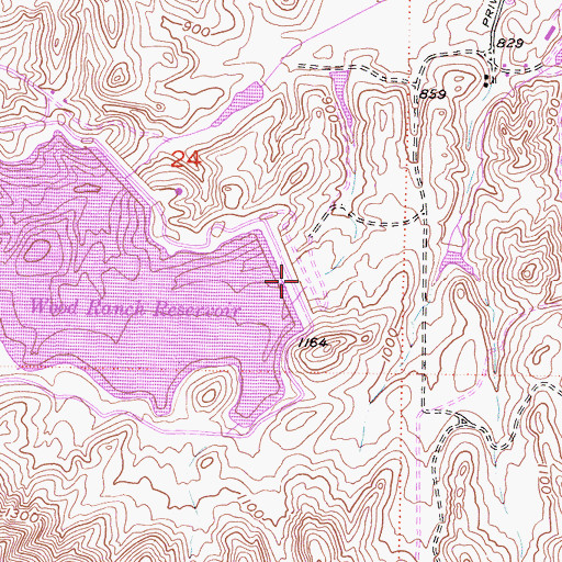 Topographic Map of Bard Lake, CA