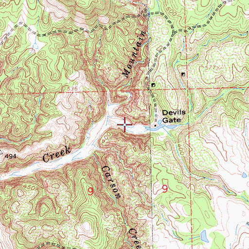 Topographic Map of Lake Amador, CA