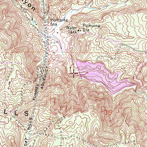 Topographic Map of Turner 1074 Dam, CA