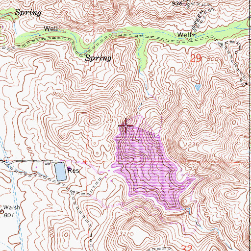 Topographic Map of Poway 1078 Dam, CA