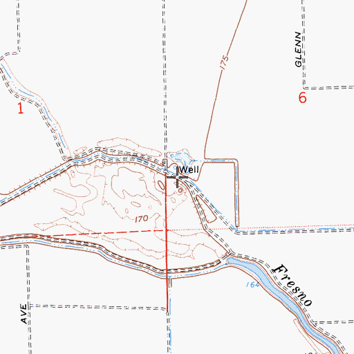 Topographic Map of Mud 1085 Dam, CA