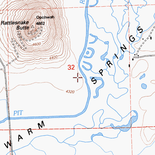 Topographic Map of Lindauer Concrete 1110 Dam, CA